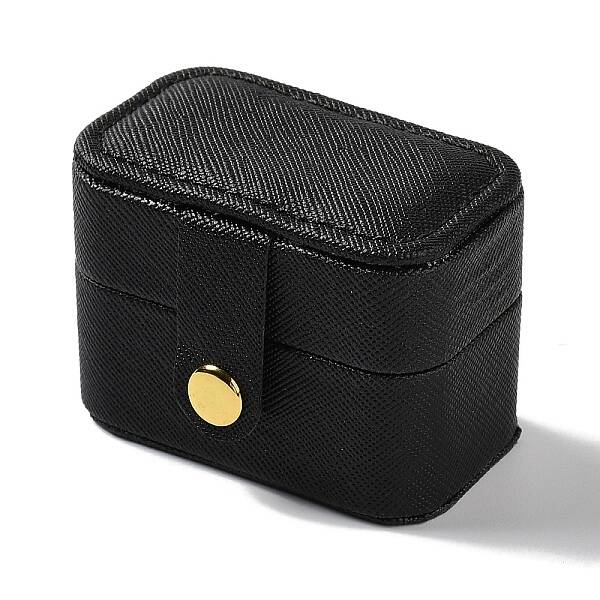 Rectangle PU Leather Jewelry Ring Storage Boxes