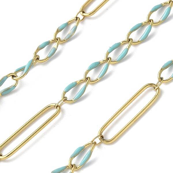304 Stainless Steel Enamel Figaro Chains