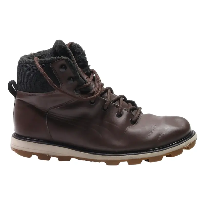 PUMA Chukka Boots Brown Leather Mens UK 8.5