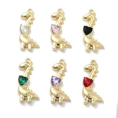 Rack Plating Alloy Rhinestone Pendants