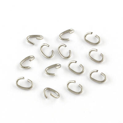 Tarnish Resistant Oval 304 Stainless Steel Open Jump Rings
