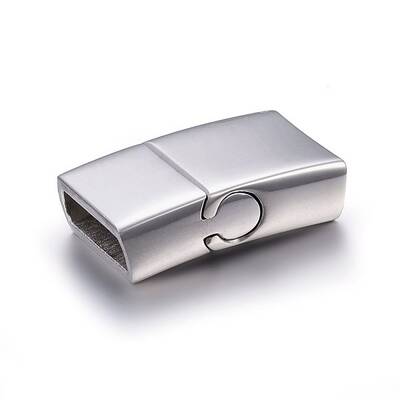 Tarnish Resistant 304 Stainless Steel Magnetic Clasps with Glue-in Ends