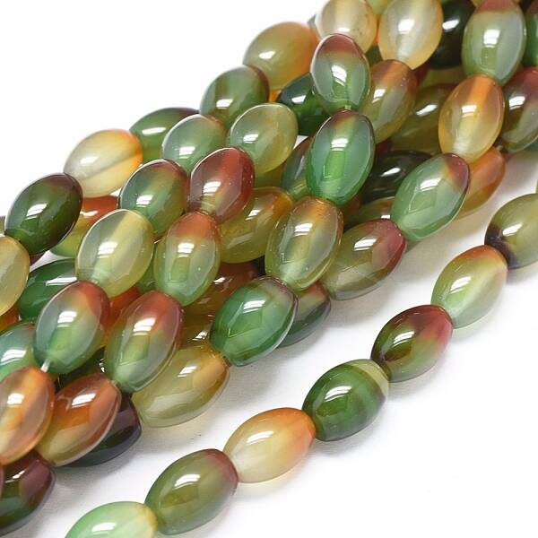 Natural Peacock Agate Beads Strands