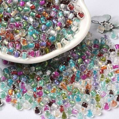 6/0 Transparent Colours Glass Seed Beads