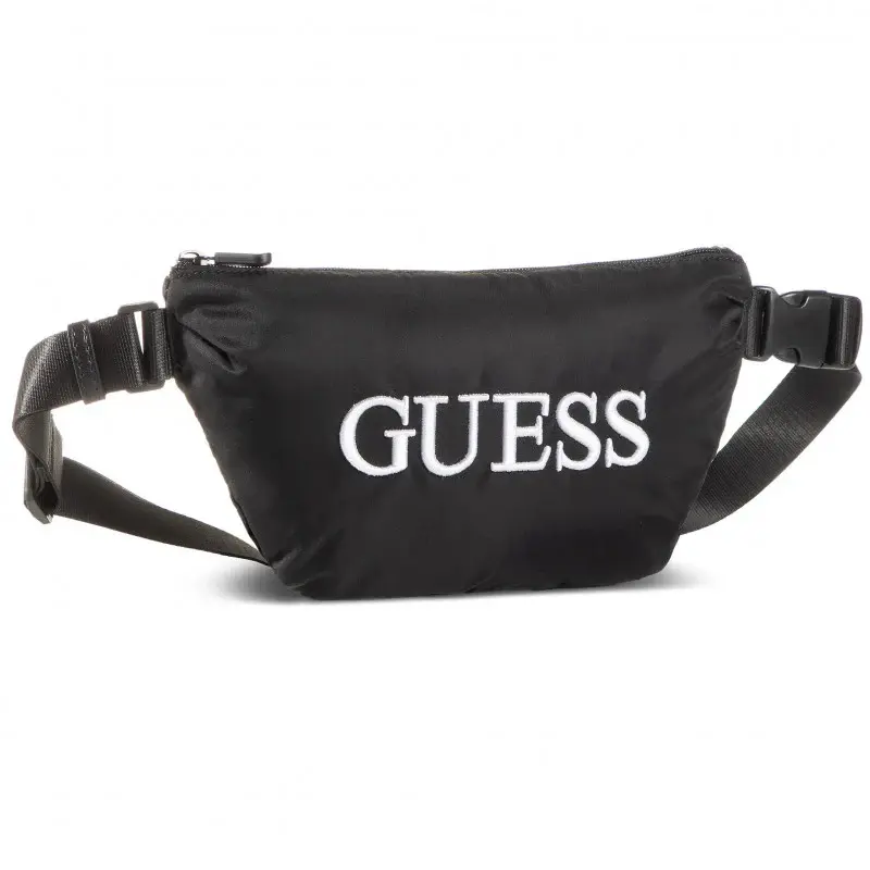 Guess, Quatro, Fabric Bum Bag, Black, 19/28.5 x 17 x 4 cm, Men's