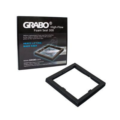 GRABO HighFlow Foam Seal 300, 12x12in Pad, Holds 150 lb