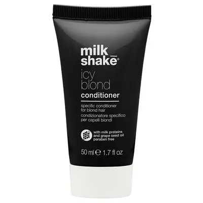 Milk Shake Icy Blond Balsamo per capelli alle proteine del latte contrasta i toni gialli o arancioni 50 ml