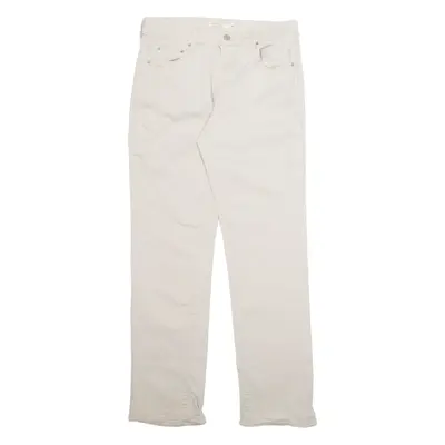 LEVI'S Womens Trousers Cream Regular Straight W30 L30