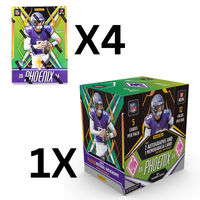 Break 811 NFL Football, (1) Phoenix Hobby Box + (4) 2024 phoenix Blaster Boxes