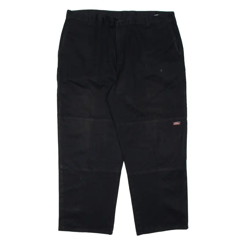 DICKIES Mens Trousers Black Regular Tapered W40 L29
