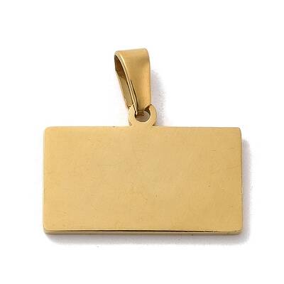 PVD Vacuum Plating 304 Stainless Steel Stamping Blank Tag Pendants