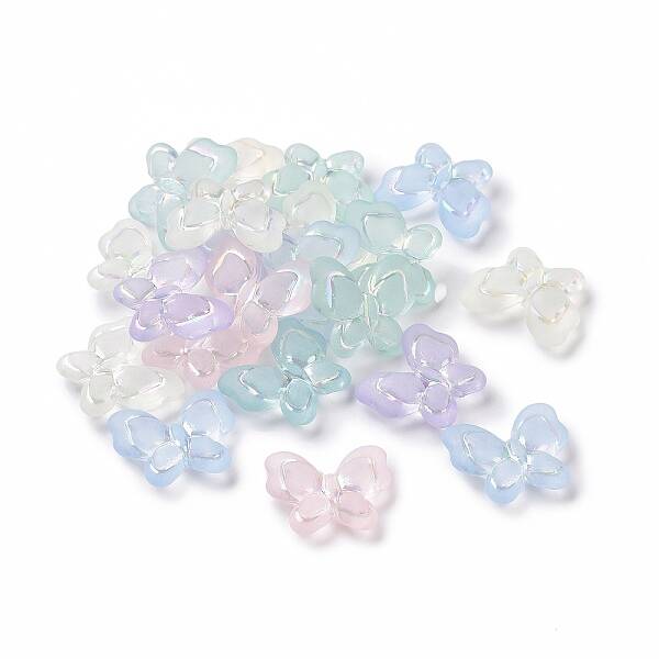 Transparent Frosted Acrylic Beads