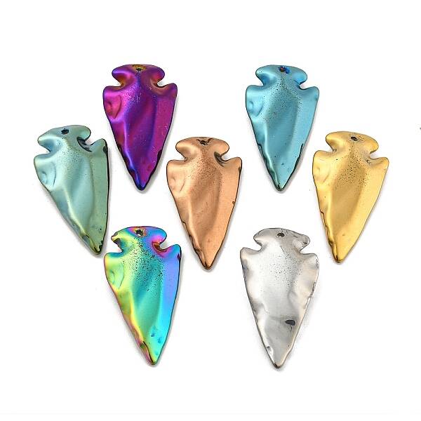 Electroplated Synthetic Non-Magnetic Hematite Pendants