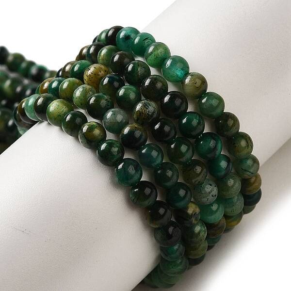 Dyed Natural Tiger Eye Beads Strands