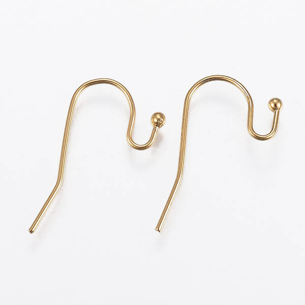 Ion Plating(IP) 304 Stainless Steel Earring Hooks