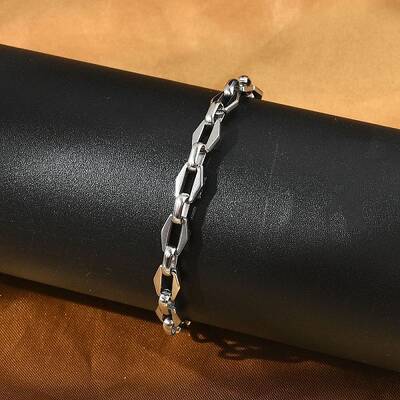 304 Stainless Steel Dapped Chains Bracelets for Men & Women