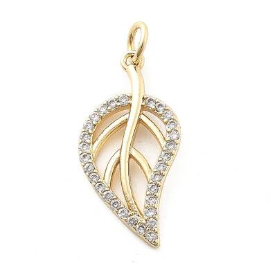 Brass Micro Pave Cubic Zirconia Pendants