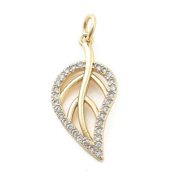 Brass Micro Pave Cubic Zirconia Pendants