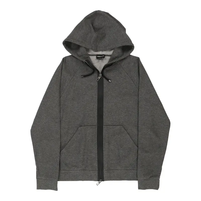 Giorgio Armani Hoodie - Small Grey Cotton Blend