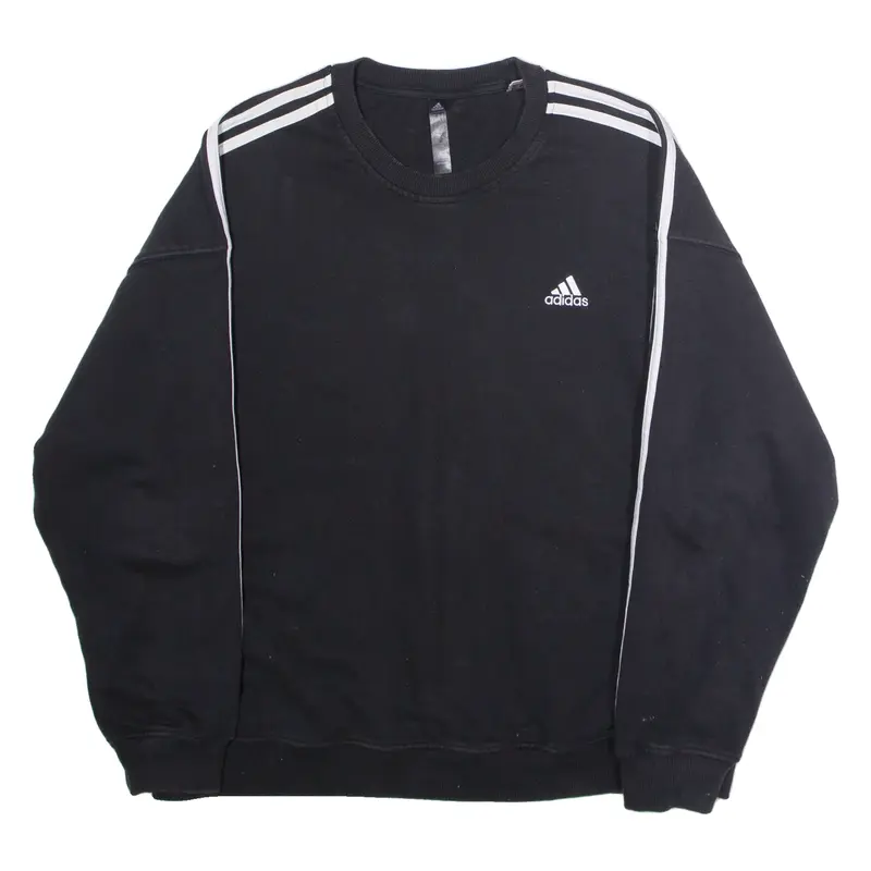 ADIDAS Womens Sweatshirt Black Crew Neck XL