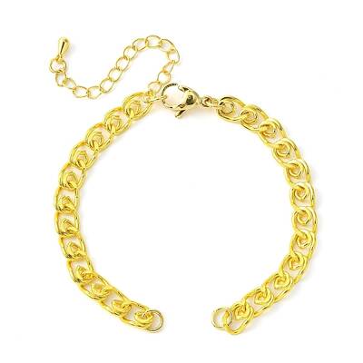 Rack Plating Brass Twisted Chain Bracelet Making