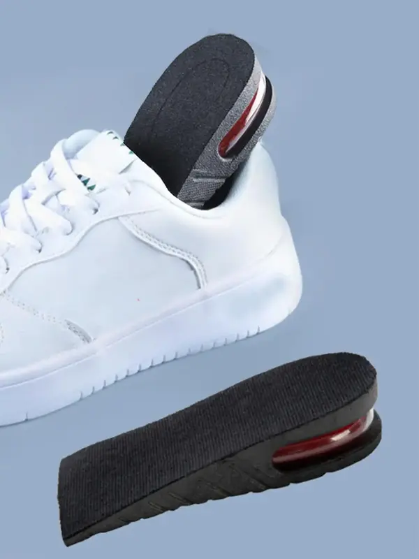 Solid Minimalist Comfy Breathable Shoes Insole Pads, 1 Pair Invisible Lifting Pad for Sneakers, Useful Shoes Accessories for ...