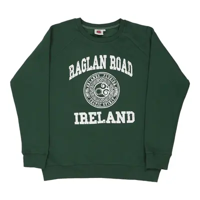 Baglan Road Ireland Traditional Craftwear Sweatshirt - 2XL Green Cotton Blend
