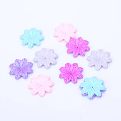 Opaque Acrylic Bead Caps