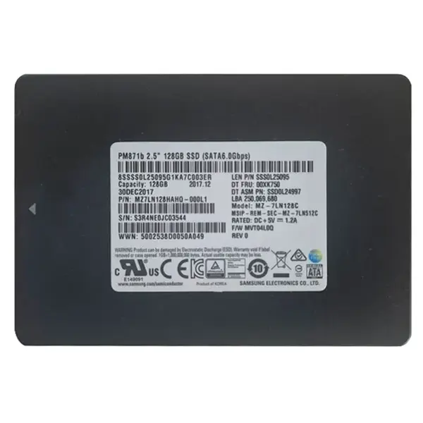 SSS0L25095 Lenovo 128GB SATA 6GB/s 2.5-Inch Internal Solid State Drive