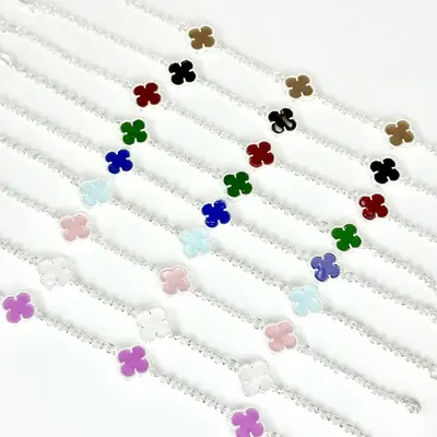 Clover Trial Bracelet in Fine Silver 925