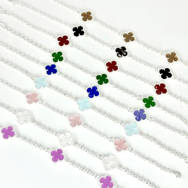 Clover Trial Bracelet in  Fine Silver 925