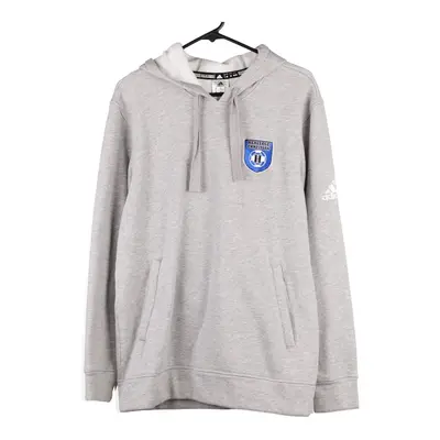 Heritage Christian Adidas Hoodie - Medium Grey Cotton Blend