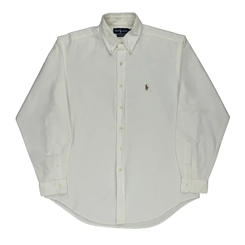 Yarmouth Ralph Lauren Shirt - Large White Cotton