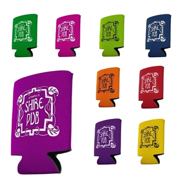 250 Promotional Budget Pocket Can Holder - Foldable & Insulated