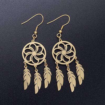 201 Stainless Steel Chandelier Earrings