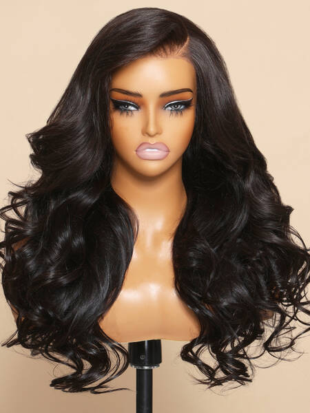 UNice 7x5 Lace Bye Bye Knots & 13x6 Lace Frontal Black Body Wave Pre-Everything Wig 150% Density