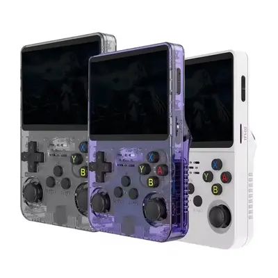 R36S Retro Video Handheld Game Console with Linux System 3.5 in IPS Screen 3000mAh Battery 32G+64G TF Card Pre-installed Game...
