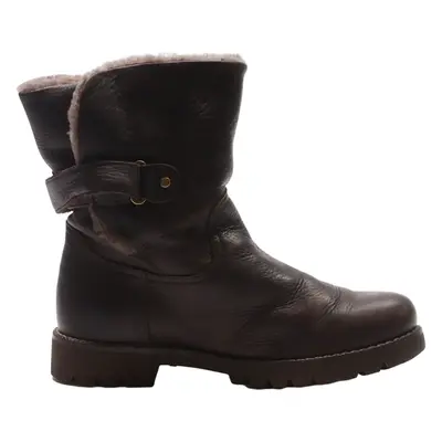 PANAMA JACK High Boots Brown Leather Womens UK 5