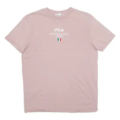 FILA Mens T-Shirt Pink S