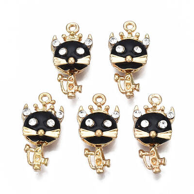 Rack Plating Alloy Enamel Pendants