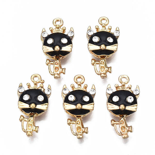 Rack Plating Alloy Enamel Pendants