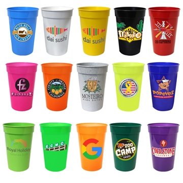 250 Customized 17 oz Smooth Stadium Cup, Full Color Digital - ...