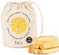 Inca Master Palo Santo Incense - 100% Natural High Resin Wood Sticks for Spiritual Cleansing, Meditation & Stress Relief, 12 ...