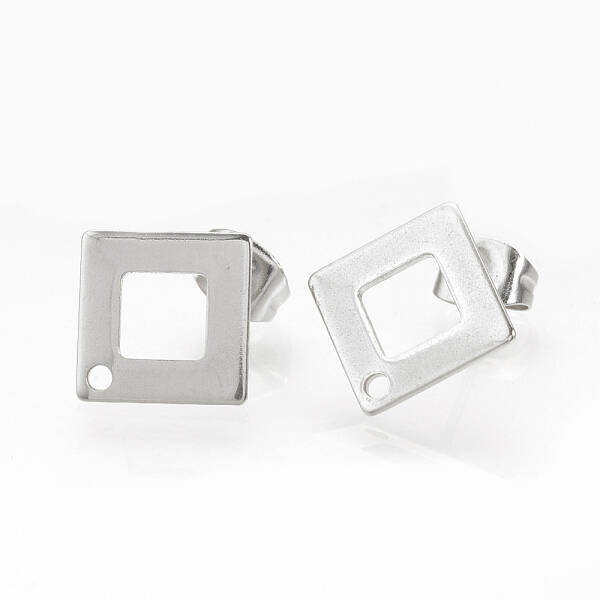 Tarnish Resistant 304 Stainless Steel Stud Earring Findings