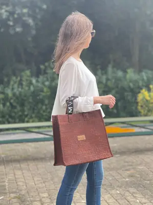 Tote Bag XL croco cork