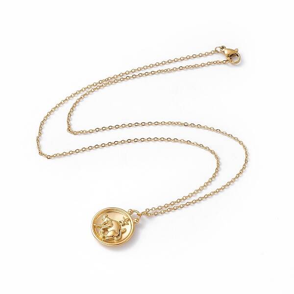 Ion Plating(IP) 304 Stainless Steel Pendant Necklace for Men Women