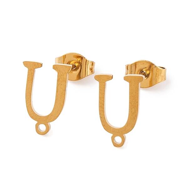 Ion Plating(IP) 304 Stainless Steel Stud Earrings