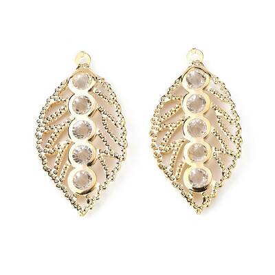 Iron Rhinestone Pendants