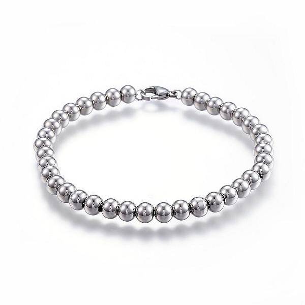Tarnish Resistant 304 Stainless Steel Beaded Bracelets