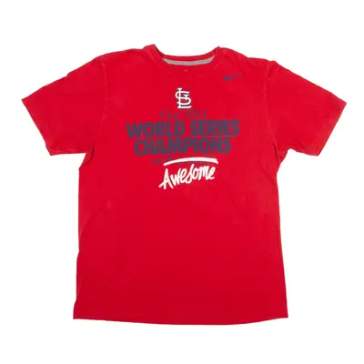 NIKE St Louis 2011 Champions USA T-Shirt Red Short Sleeve Mens L